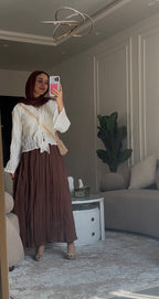 The Flow skirt in Brown