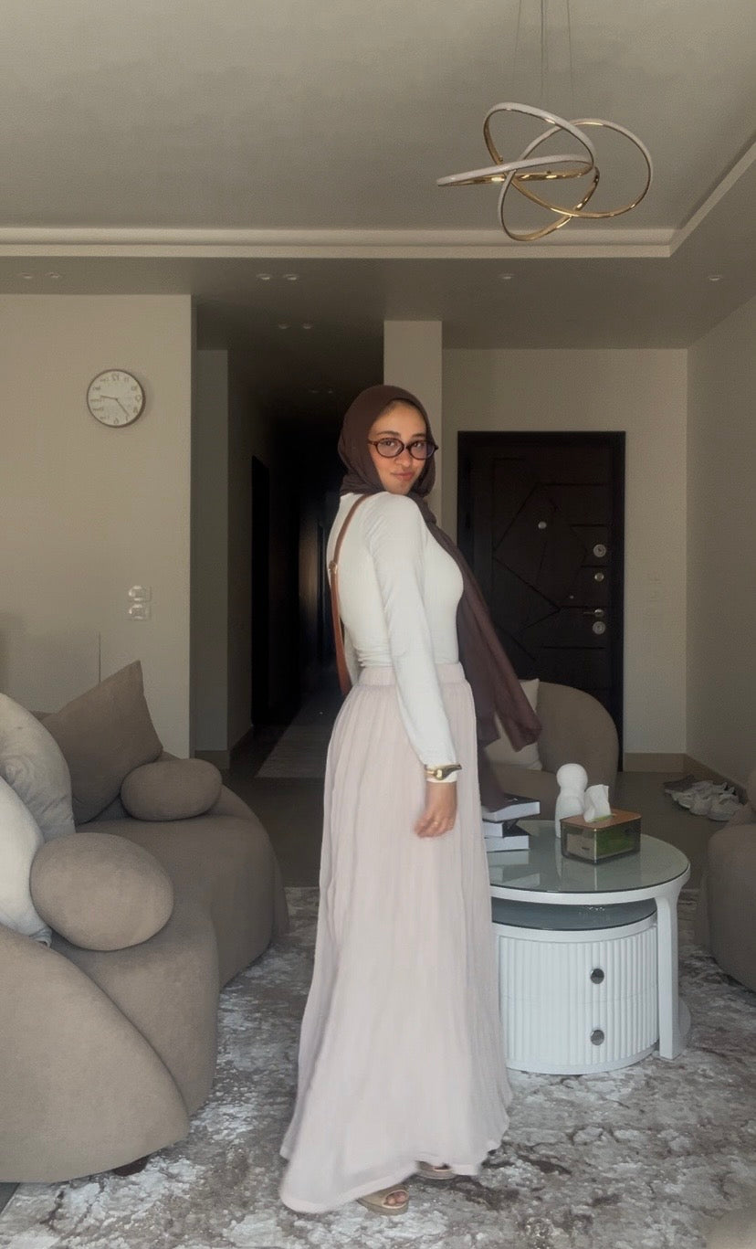 The Flow Skirt in Cream