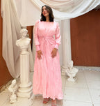 Velora Belt Dress - powder pink