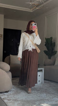 The Flow skirt in Brown