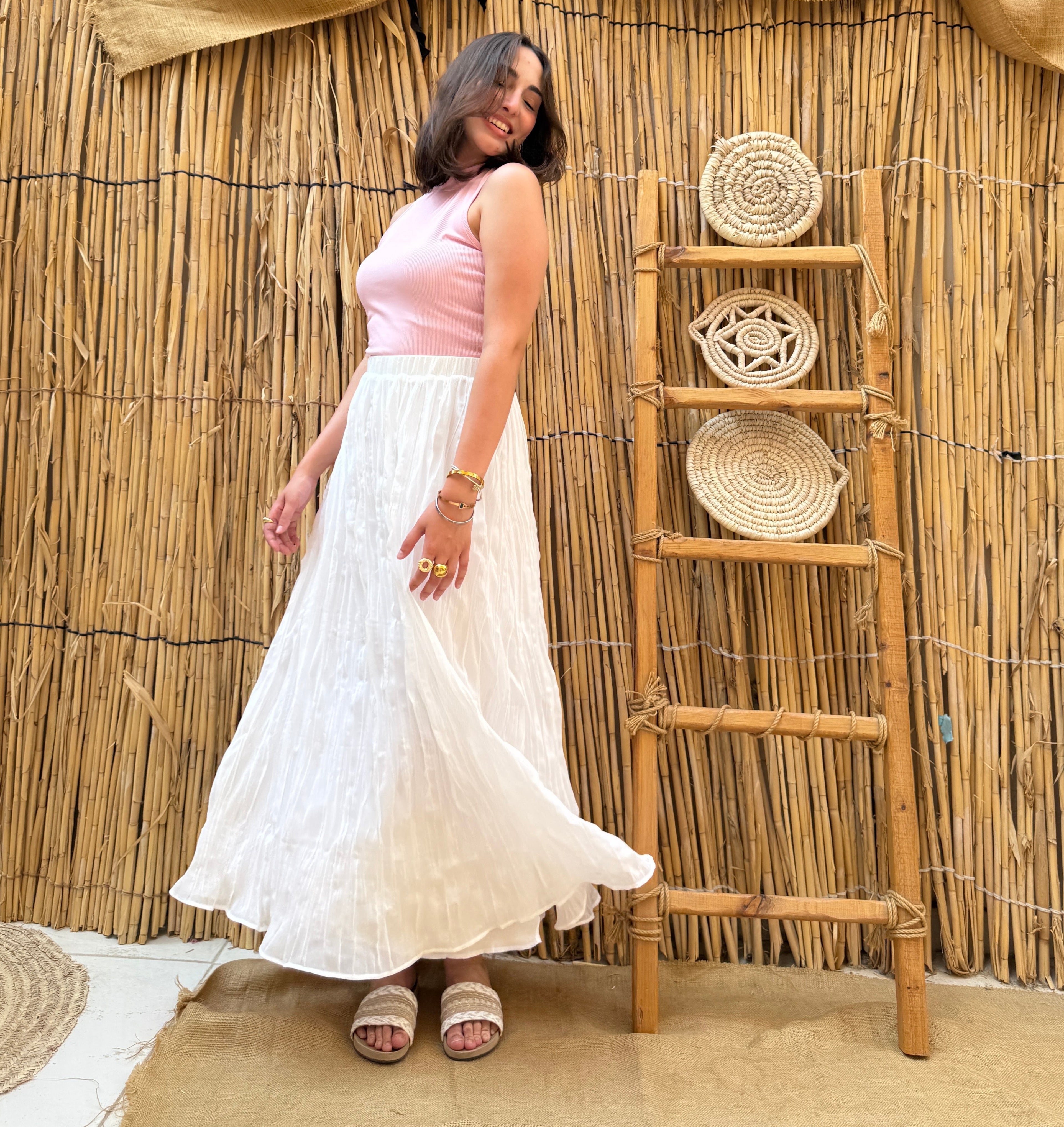 The Flow Skirt - White